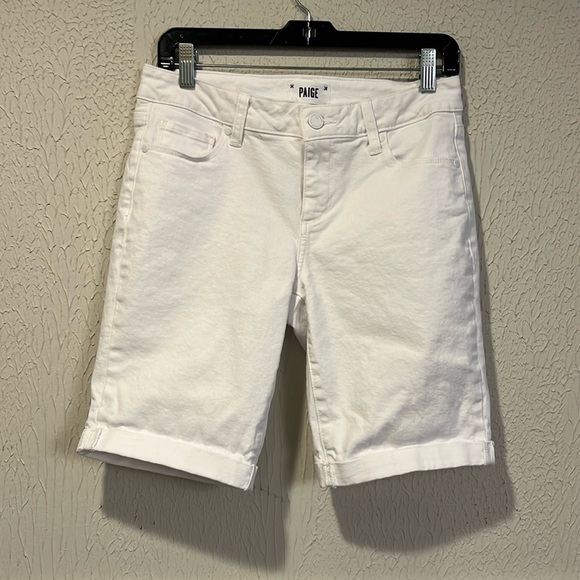 Paige White Jax Knee shorts size 28 - Picture 2 of 11